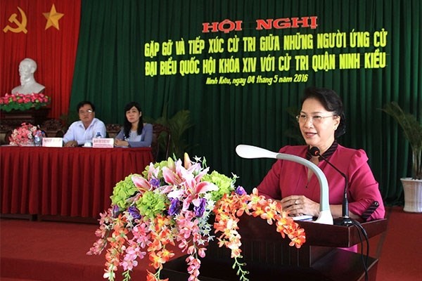 NA Chairwoman meets Can Tho voters - ảnh 1